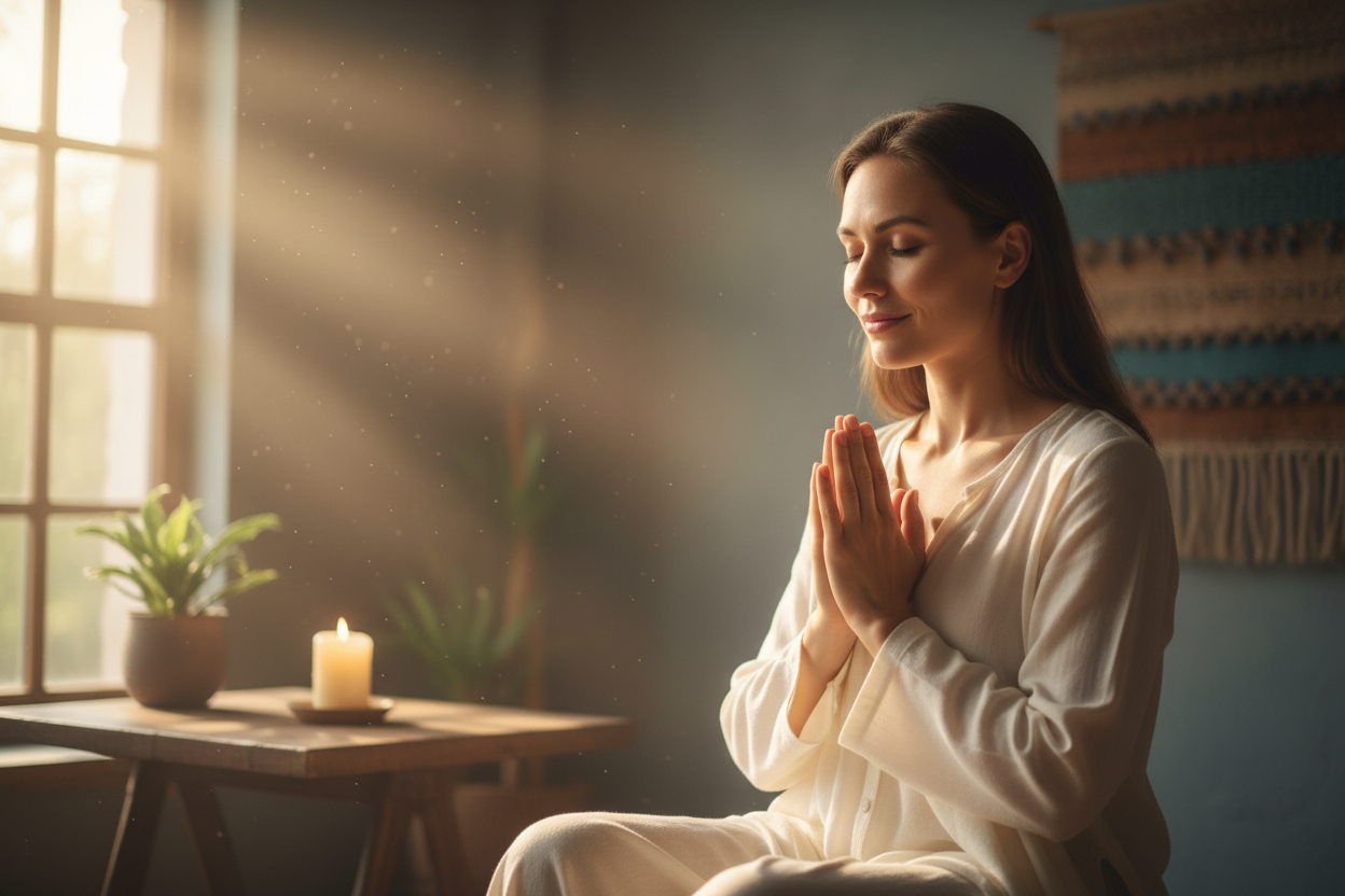 woman praying
